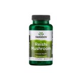 Swanson Reishi Mushroom (ciuperca) 600 mg, 60 Capsule (Intareste imunitatea)